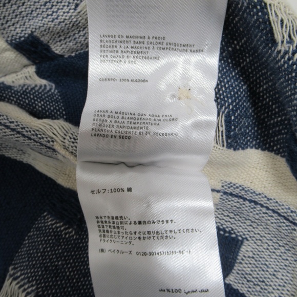 Kith Men's Jumbo Houndstooth Overshirt Cyanotype KHM032076 Size XXL - Picture 11 of 12